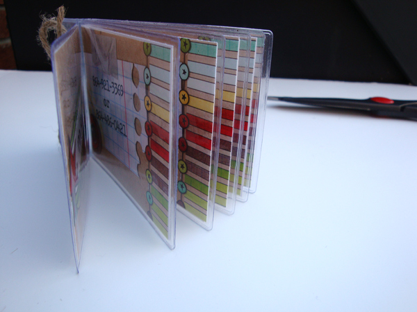 Hybrid phone book (mini photo badge album)