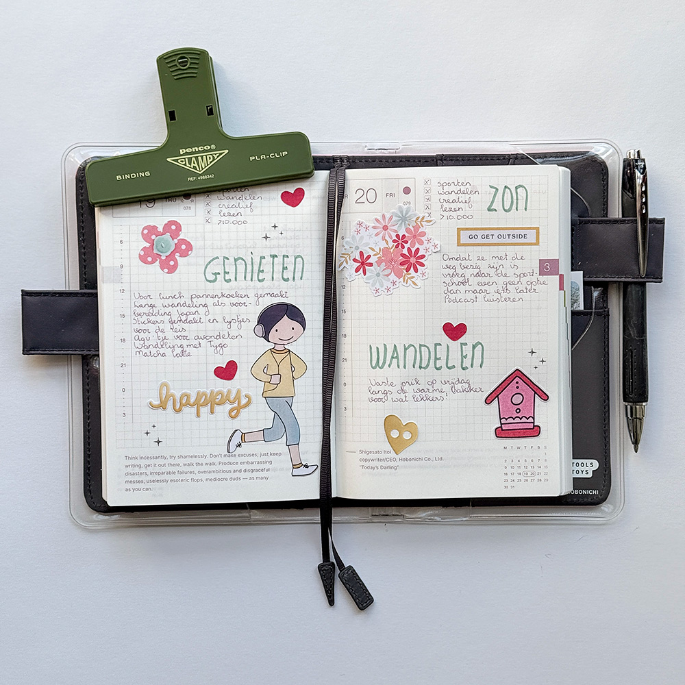 Hybrid planner spread