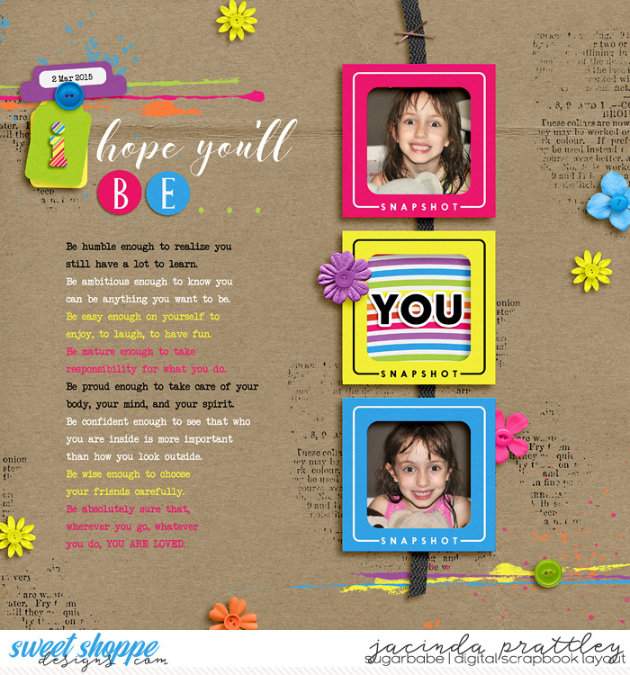 I hope you'll be...