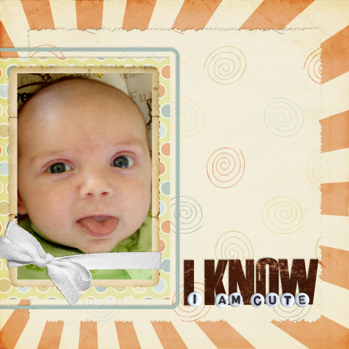 i know i am cute