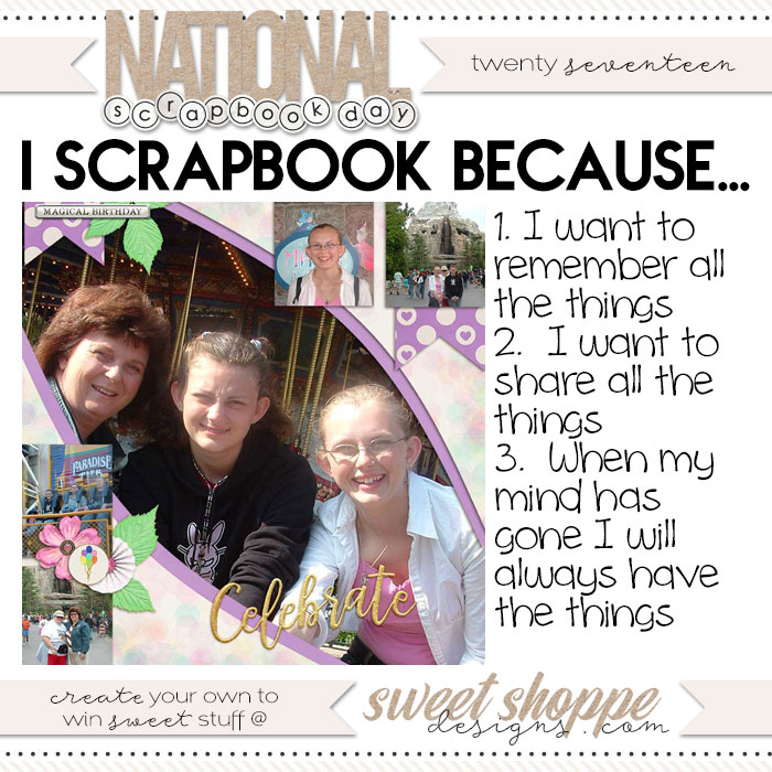 I scrap because - facebook