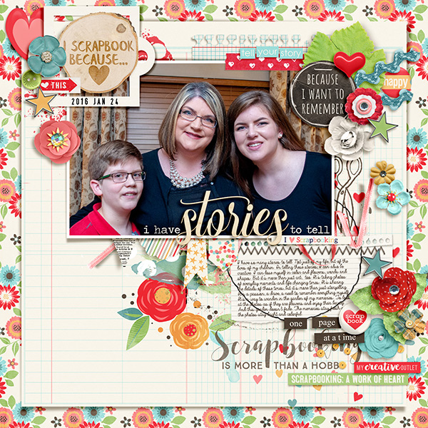 I Scrapbook Because . . .