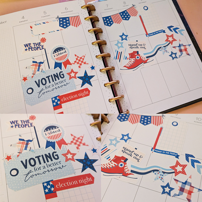 I Voted Planner Spread