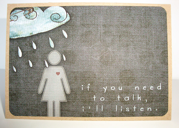 If you need to talk...