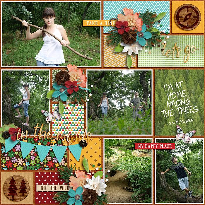 In the woods