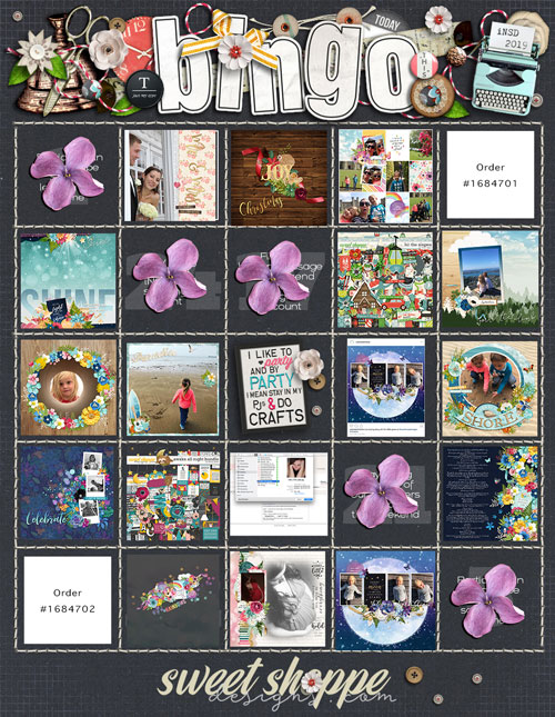 INSD bingo card