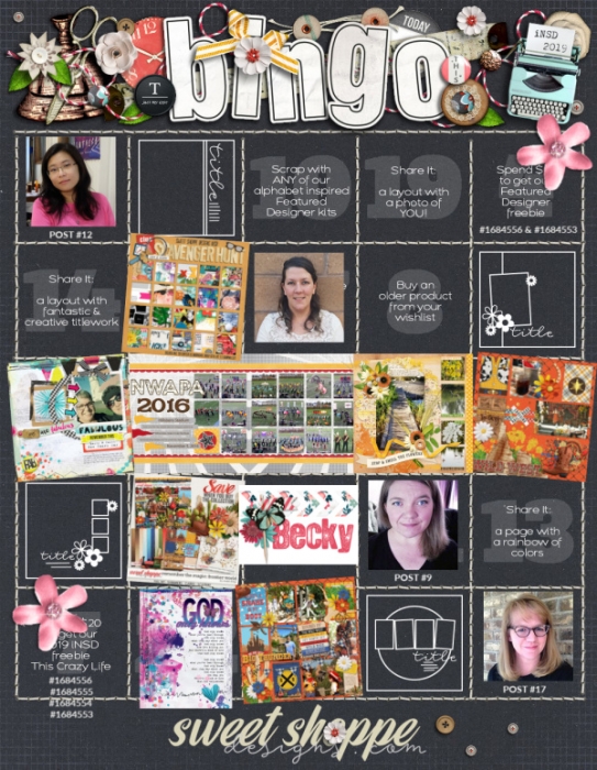 iNSD Bingo Card