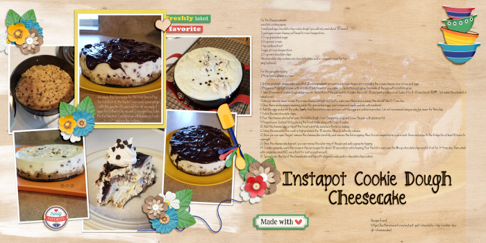 Instapot Cookie Dough Cheesecake