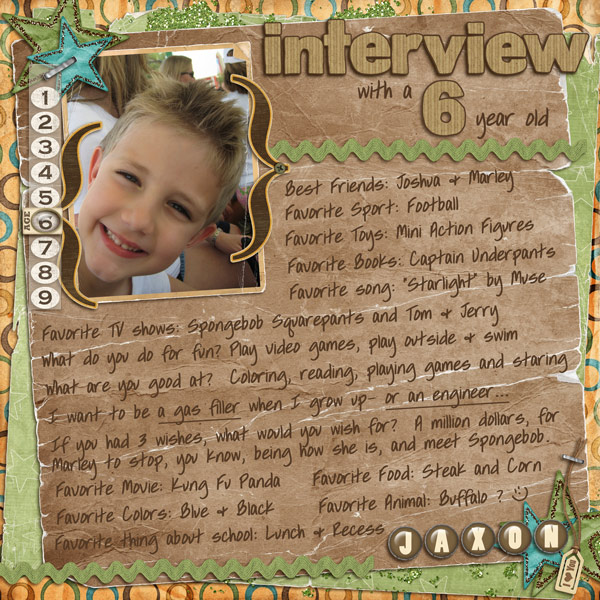 Interview with a 6 year old