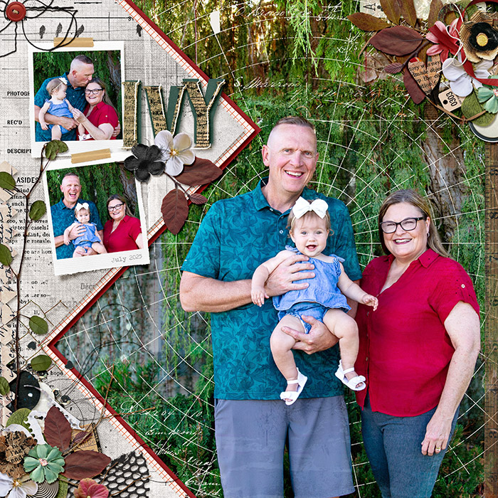 Ivy Pics with Nana and Papa