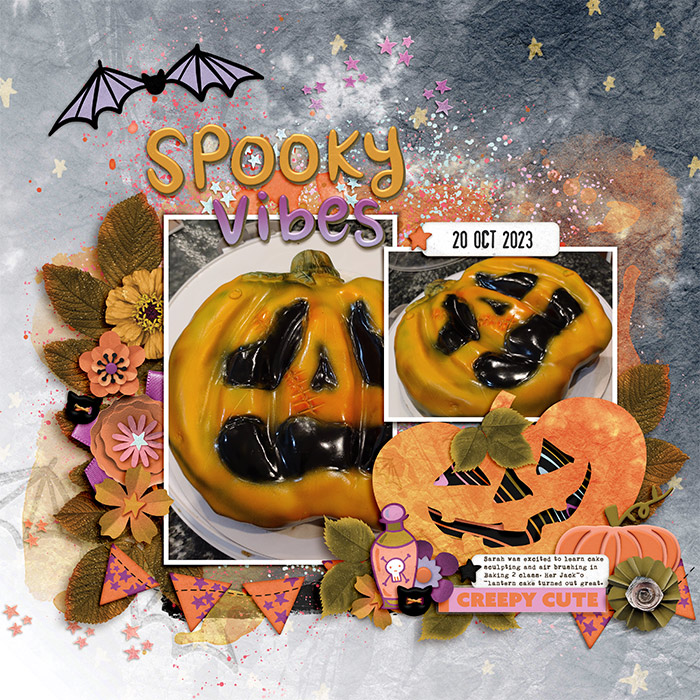 Jack-o-lantern Cake