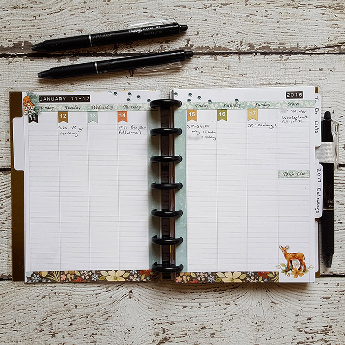 Jan 2016 Planner Inserts