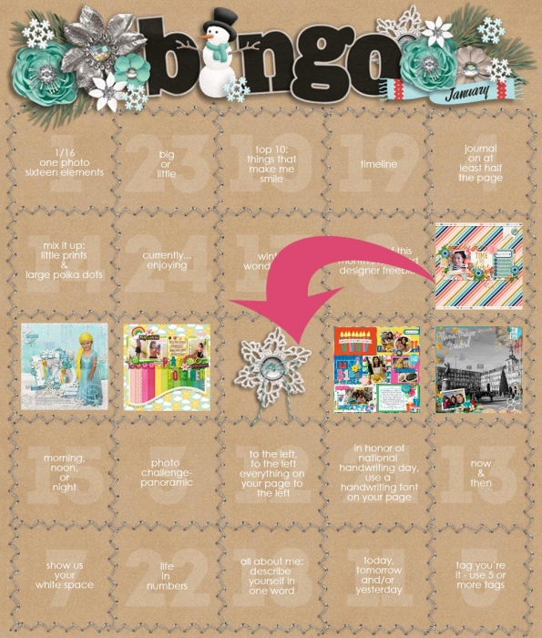 Jan Bingo Card