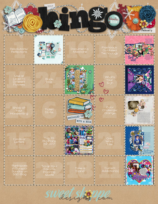 January 2017 Bingo Card