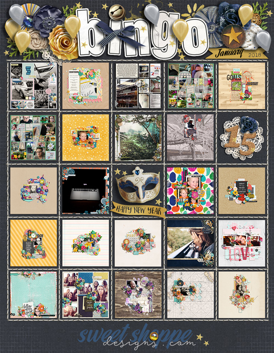 January 2018 Bingo Card