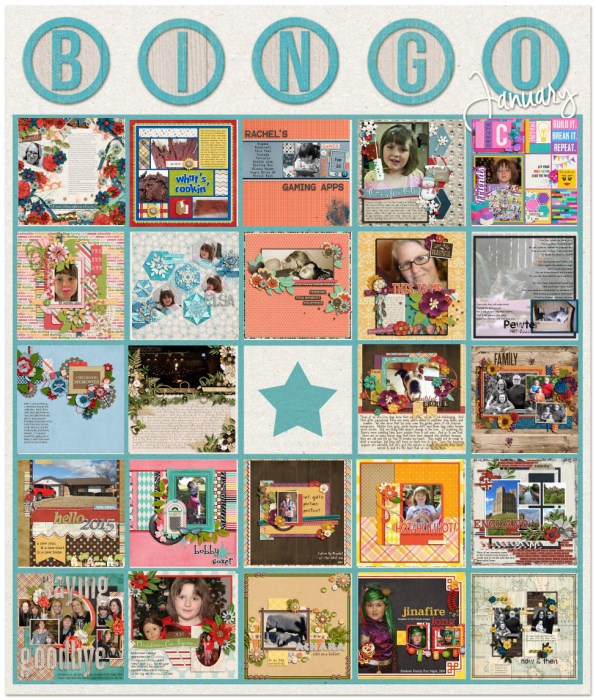 January BINGO card