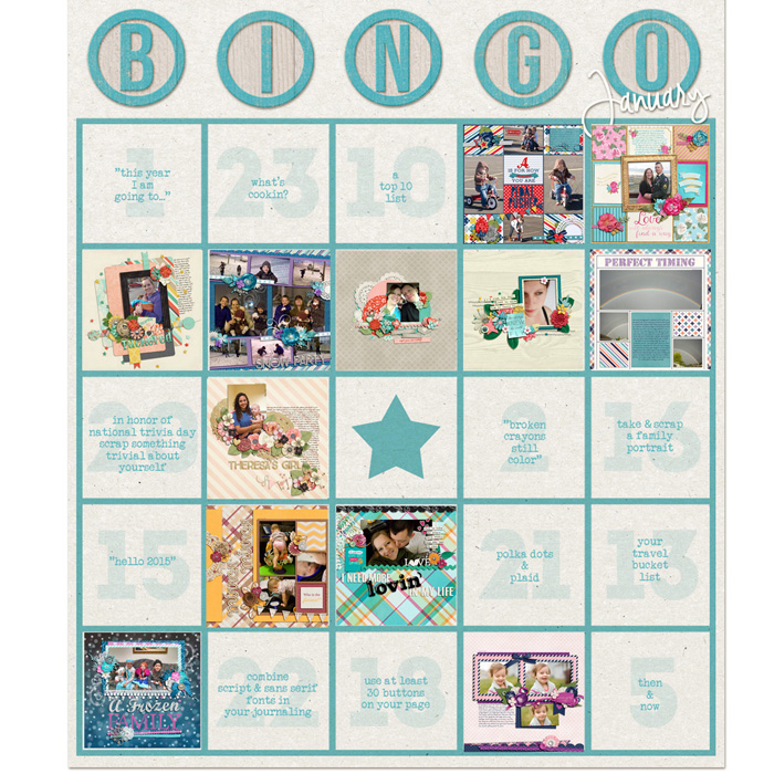 January Bingo Card