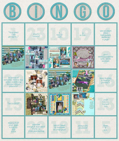 January  bingo card