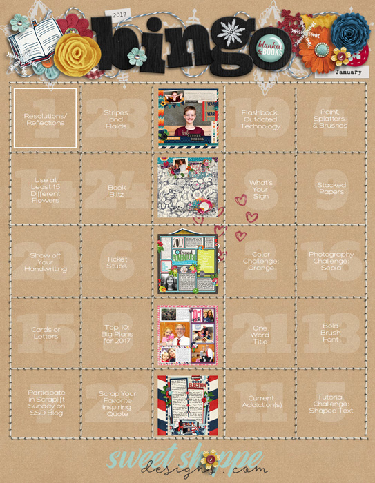 January Bingo Card