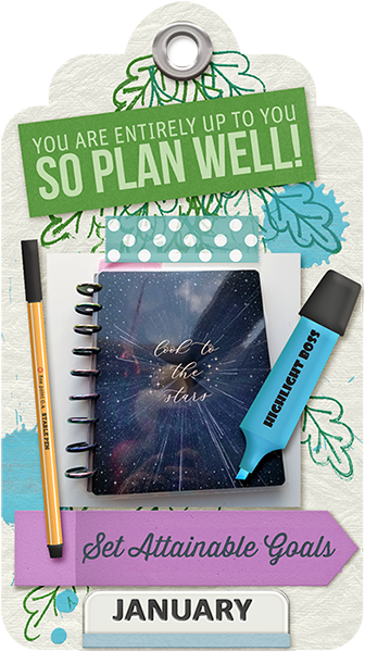 January tag challenge - planner