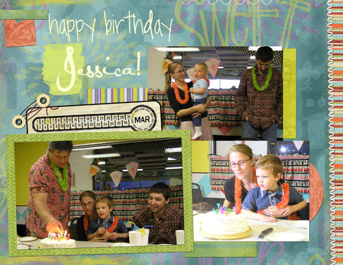 Jessica's Birthday Party - left page