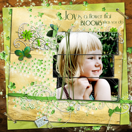 Joy is a flower that  BLOOMS