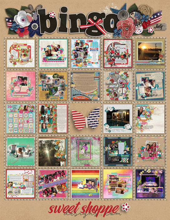July Bingo Card