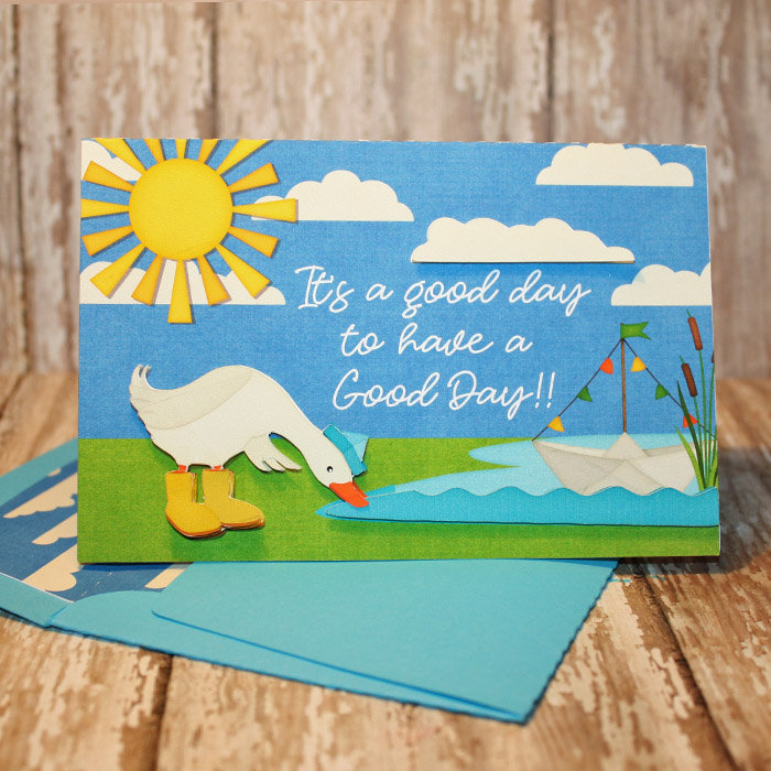 Just Ducky Card with matching envie