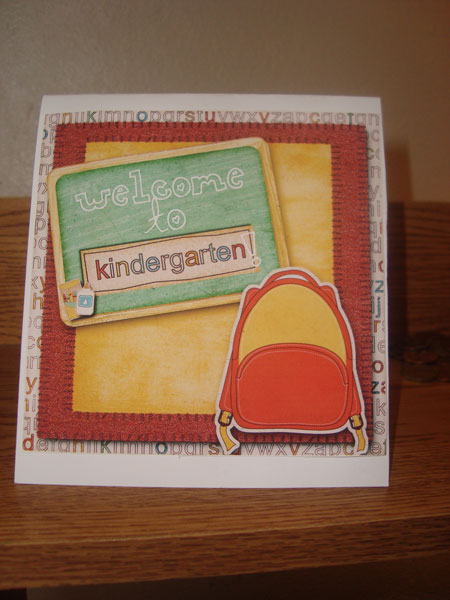 Kindergarten Card