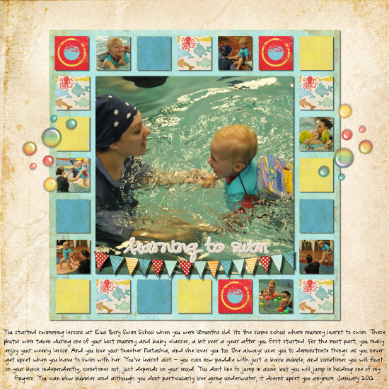 learning to swim