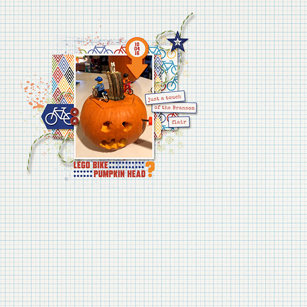 LEGO Bike, Pumpkin Head