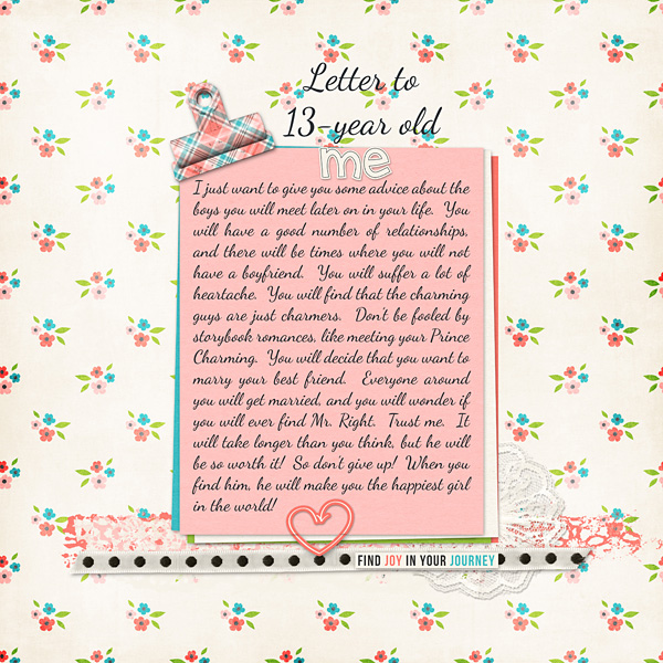 Letter to 13-year old me