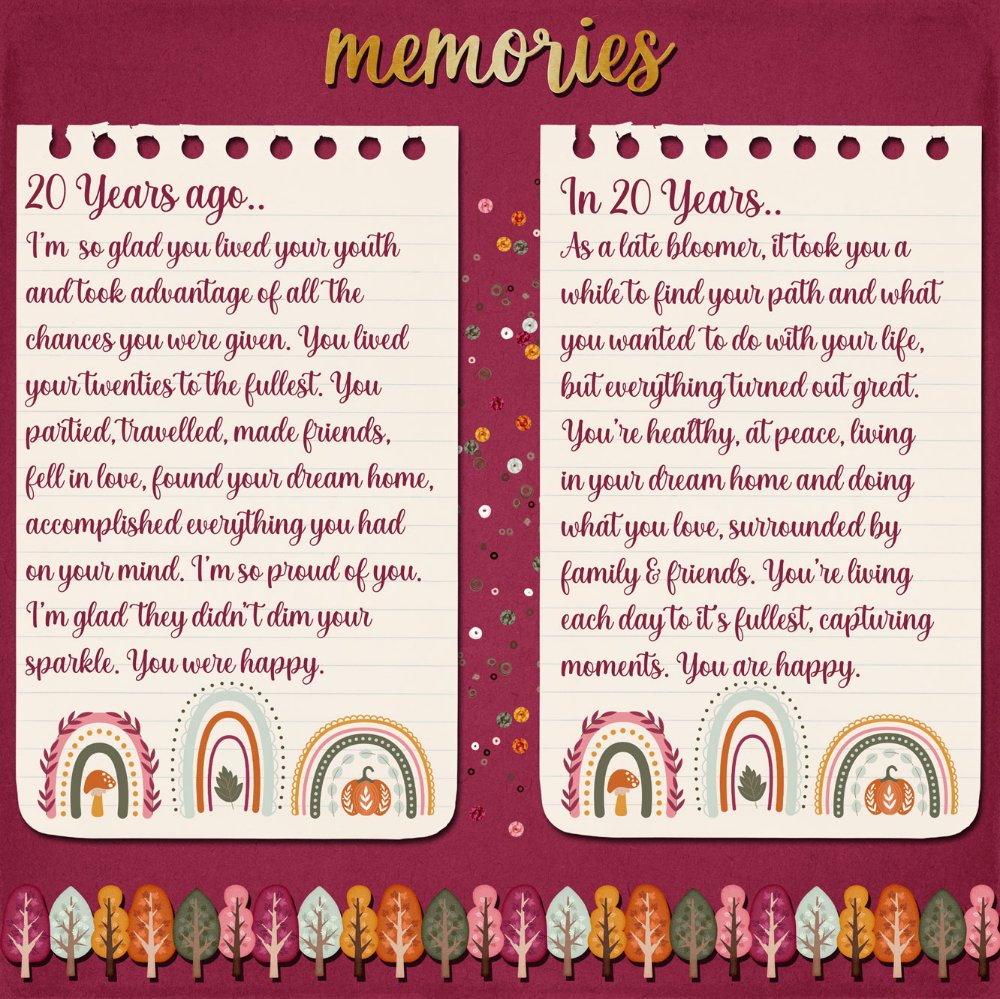 Letter to my 20 year old self