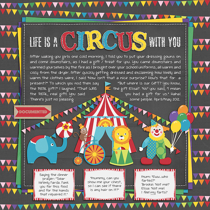 Life is a circus with you