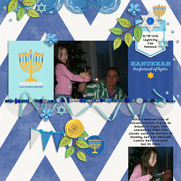 Lighting the Hanukkah Candles