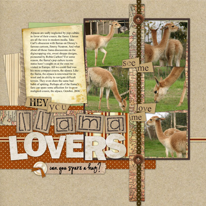 Llama lovers