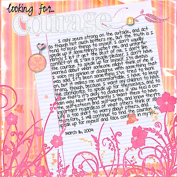 looking for courage