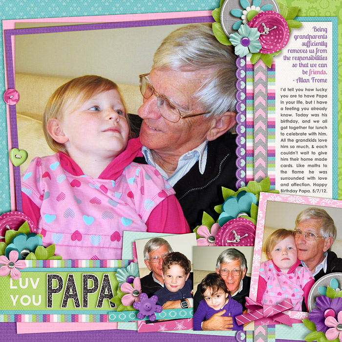 Luv You Papa (left side)