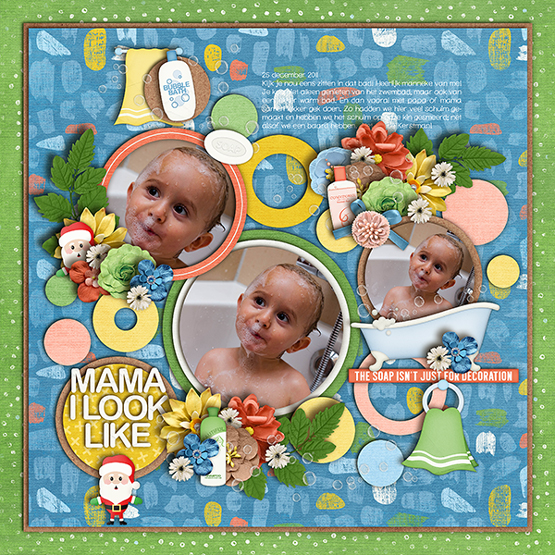 Mama, I look like Santa