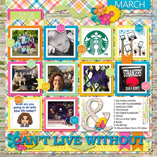 March Bingo #19 - Can't Live Without
