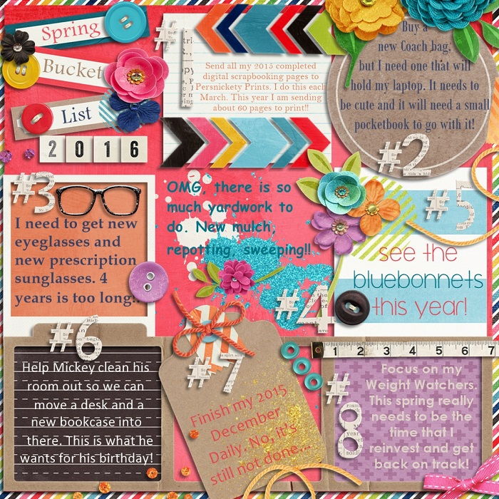 March Bingo: Spring Bucket List 2016