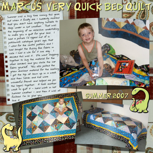 Marcus' Very Quick Bed Quilt