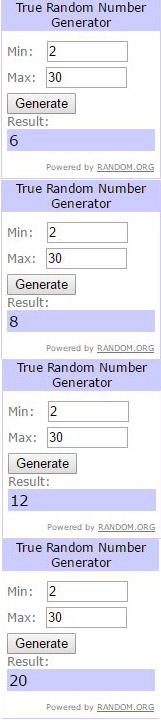 May 17 winners