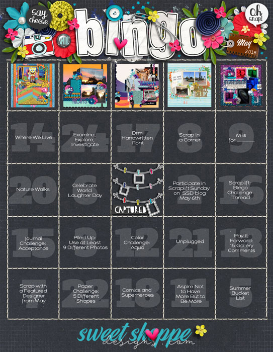 May 2018 Bingo Card
