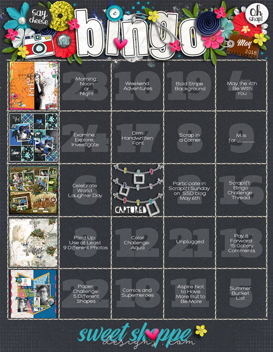 May 2018 Bingo Card
