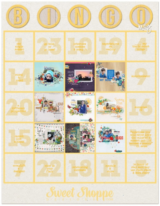 May Bingo card