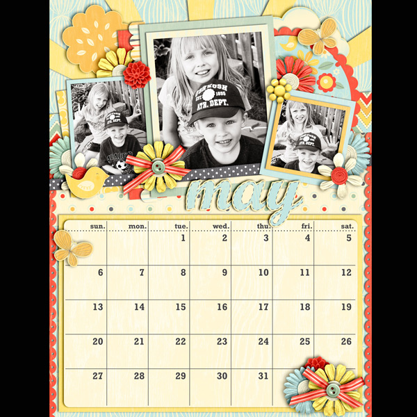 May Calendar Page