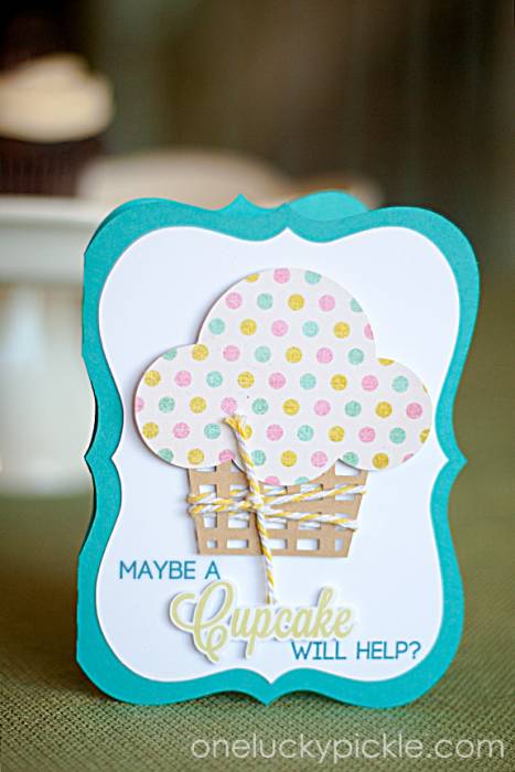 "Maybe a Cupcake Will Help" Card
