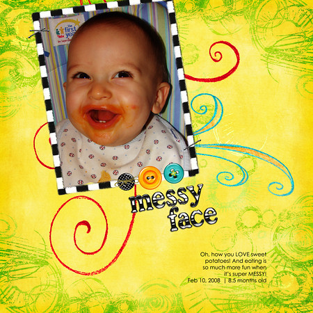 Messy Face!