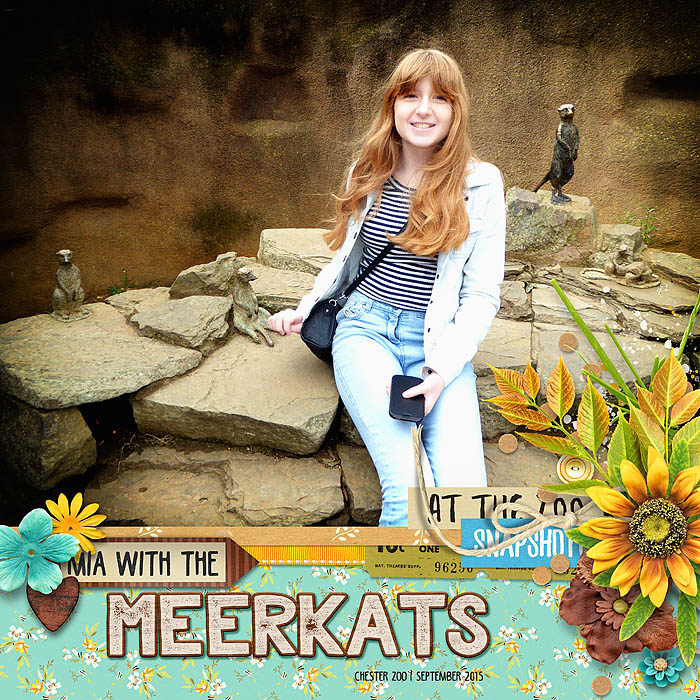 Mia with the Meerkats